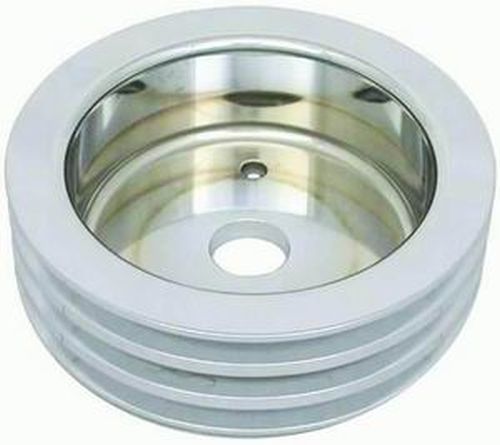 RPC RPCR8849POL Satin Alloy Triple V Crankshaft Pulley Chev BB V8 Short Pump