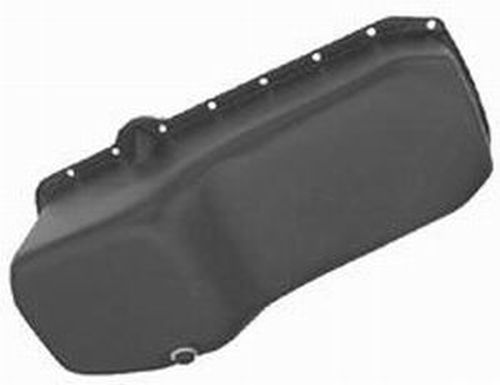 RPC RPCR9092P Black Oil Pan Chev Small Block 283-400 Drivers Side Dipstick
