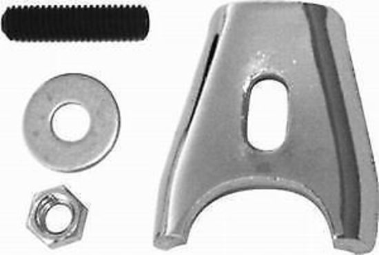 RPC RPCR9126 Chev V8 1963-On Competition Distributor Clamp Kit Chrome Steel