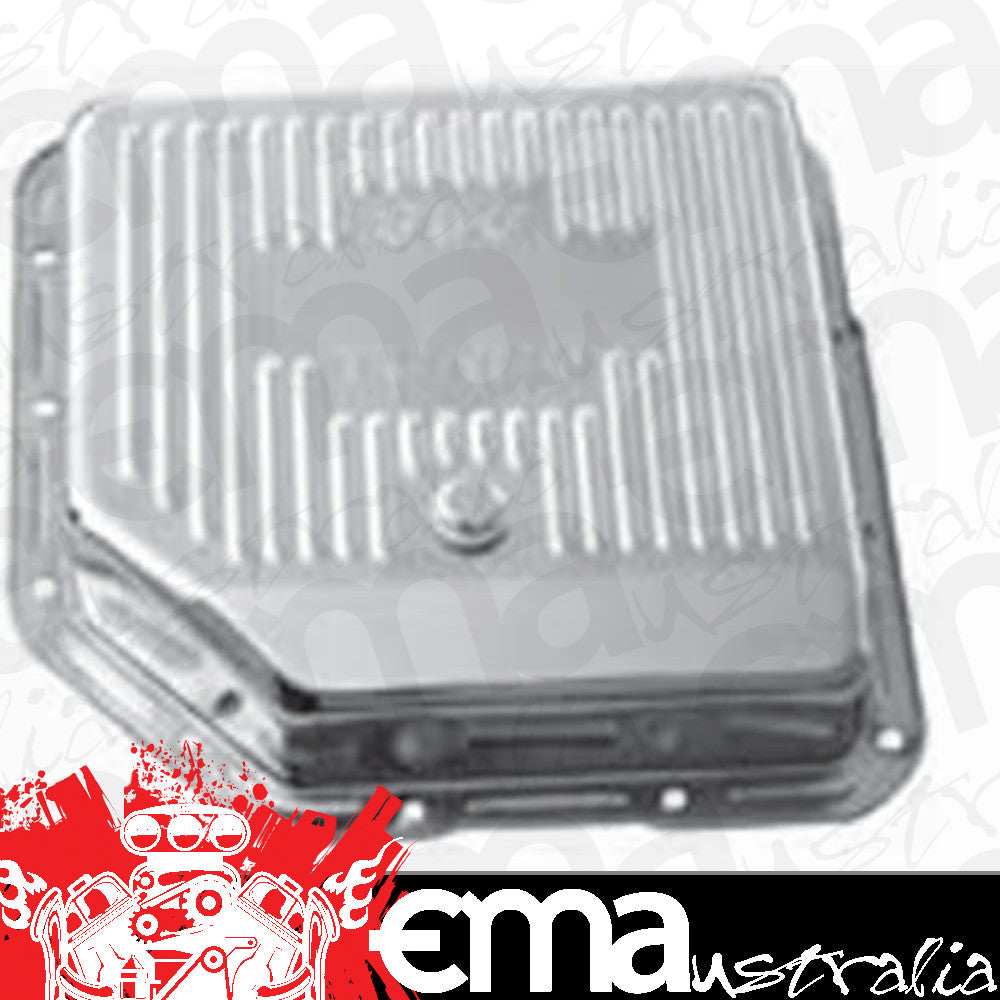 RPC RPCR9198 Chrome Steel Transmission Pan GM Th350