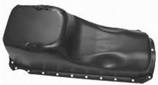 RPC RPCR9294P Black Steel Stock Oil Pan fits 1965-90 BB Chev 396-454 Does Not Fit Gen V Motor w/ One Piece Rear Main Seal