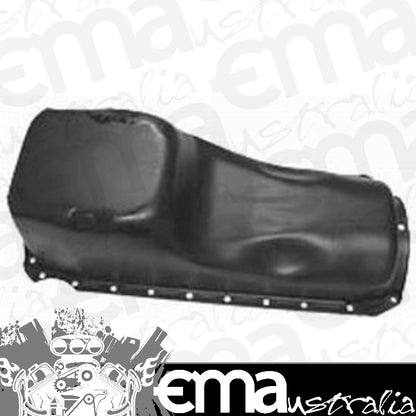 Racing Power Company (RPC) RPCR9294P RPC Black Steel Stock Oil Pan fits 1965-90 BB Chev 396-454 Does Not Fit Gen V Motor w/ One Piece Rear Main Seal