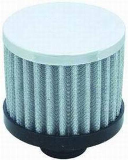 RPC RPCR9308 Chrome Steel Push-In Open Filter Breather w/O Shield 3" Tall fits Valve Covers w/ 1.25" Holes