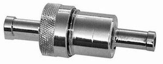 Racing Power Company (RPC) RPCR9407 RPC Chrome Steel In-Line Fuel Filter 3/8" In/Out w/ Bronze Element