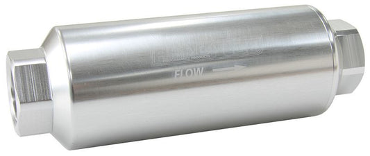 Aeroflow AF66-2043S-100 Aeroflow Pro Filter 100 Micronsilver Female -12 ORB 2.4" x7"