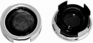RPC RPCR9472 Blue Dot Tail Light Insert Pack Of 2 Requires 15/16&Quot Hole for Installation Plastic w/ Chrome Bezel