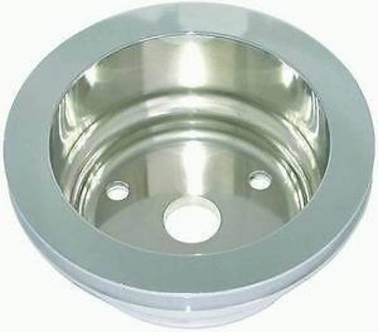 RPC RPCR9484POL Polished Crank Pulley Single V Chev SB Lwp