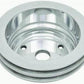RPC RPCR9485POL Polished Aluminium Crankshaft Pulley Double GroOve 6.60" Dia 2.30" Bolt Circle fits 1969-85 SB Chev 283-350 w/ Long Water Pump