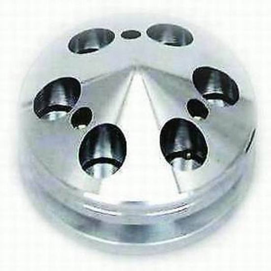 RPC | RPCR9487POL | RPC Polished Alloy Alternator Pulley Single GroOve Chev SB 283-350