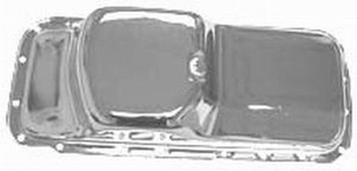 RPC RPCR9496 Chrysler BB 361-440 & Hemi 426 V8 Stock Steel Oil Pan Chrome