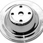 RPC RPCR9604 Chrome Steel Single V Water Pump Pulley Chev SB 265-400 Long w/Pump