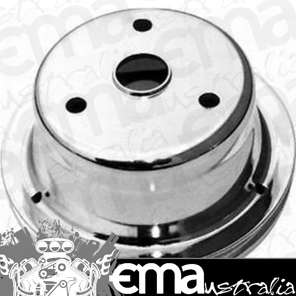 RPC RPCR9606 Chrome Crank Pulley Single V Chev SB Lwp