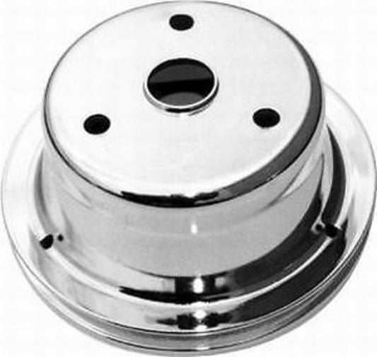 RPC RPCR9606 Chrome Crank Pulley Single V Chev SB Lwp