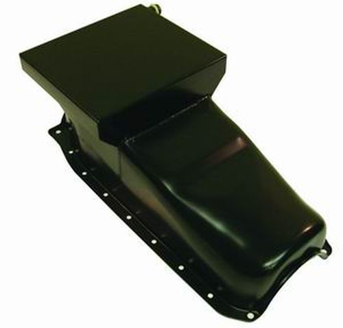RPC RPCR9716 Drag Racing Oil Pan Black suit Chev 305-350 1986-On Rhs Dipstick