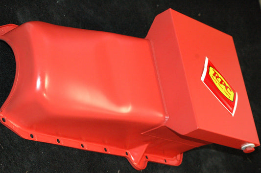 RPC RPCR9731 Drag Racing Oil Pan Chev SB 283-350Cid 1980-85 Orange Rhs Dipstick