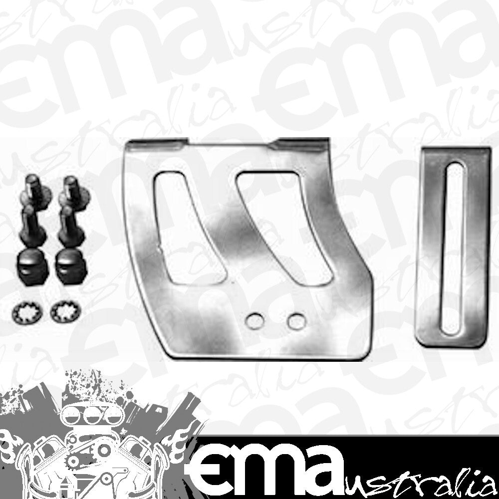 RPC RPCR9756 Chrome Steel Throttle Cable Bracket Kit fits SB Chev for Us w/ R9757 On Th350 " TH400 Transmissions