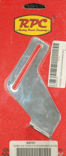 RPC RPCR9757 Racing Th350 TH400 Transmission Chrome Steel Kickdown Bracket
