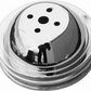 RPC RPCR9815 Chev BB 396-454 w/ Short Pump Chrome Steel Twin V Water Pump Pulley