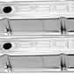 RPC RPCR9841 Tall Chrome Steel Valve Covers 350 Logo suit Chev SB 283-350 V8