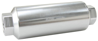 Aeroflow AF66-2044S-40 Aeroflow Pro Filter 40 Micron Silver Female-12ORB 2 x 5.5"