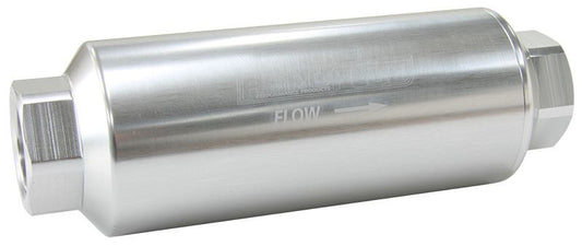 Aeroflow AF66-2044S-40 Aeroflow Pro Filter 40 Micron Silver Female-12ORB 2 x 5.5"