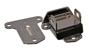 Rocket RPES-31115G Locking Engine Mount Chrome w/ Black Urethane SB & BB Chev