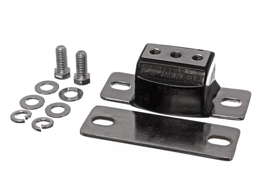 Rocket RPES3-1132G Polyurethane Transmission Mount Black/Chrome suit GM Transmissions