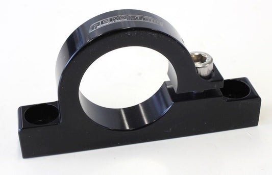 Aeroflow AF66-2049BLK Aeroflow Billet Filter Bracketfor 1-1/4" Diameter Filt Black
