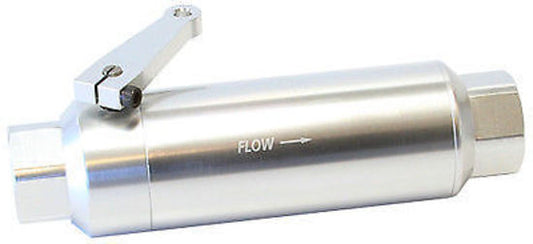 Aeroflow AF66-2051S -12ORB Inline Filter with Ballvalve Stainless Steel 60 Micr