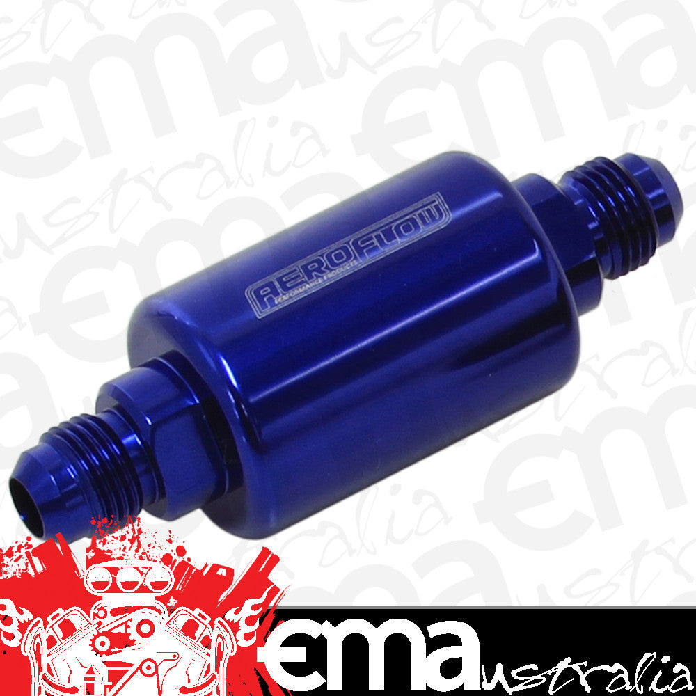 Aeroflow AF66-2052 Aeroflow Filter 40 Micron Blue -6AN 1.25" x 3" Notes