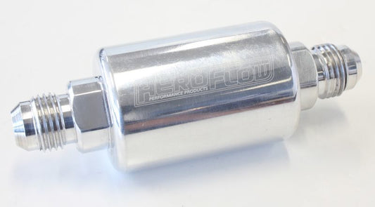 Aeroflow AF66-2052P Aeroflow Filter 40 Micron Polished-6AN 1.25" x 3" Notes