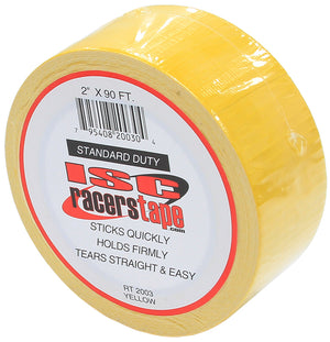 ISC Racers Tape RT2003 Standard Duty Tape - Yellow 2" Wide X 90-Ft. Roll