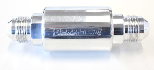 Aeroflow AF66-2053P Aeroflow Filter 40 Micron Polished-8AN 1.25" x 3" Notes