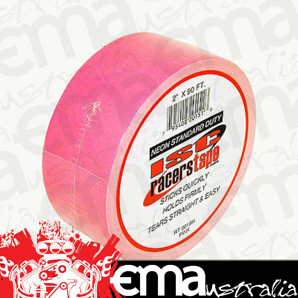 ISC Racers Tape RT2015N Standard Duty 2" X 90' Foot - Neon Pink