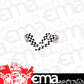 ISC Racers Tape RT5005 Checkerboard Racing Tape 3" X 45' Foot