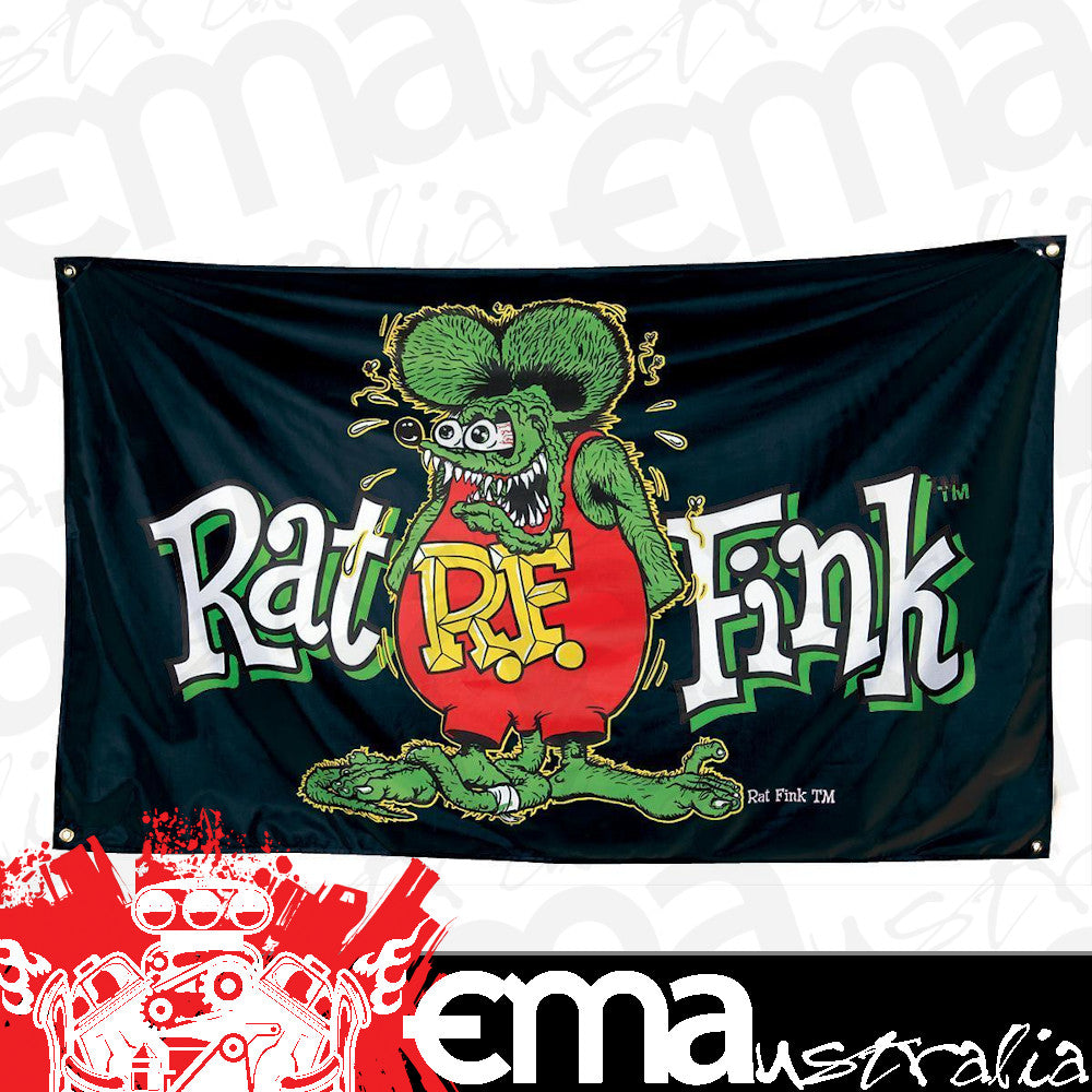 Mooneyes RTA-RNV15 Rat Fink R.F. Banner 60" X 36"