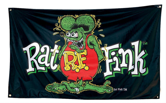 Mooneyes RTA-RNV15 Rat Fink R.F. Banner 60" X 36"