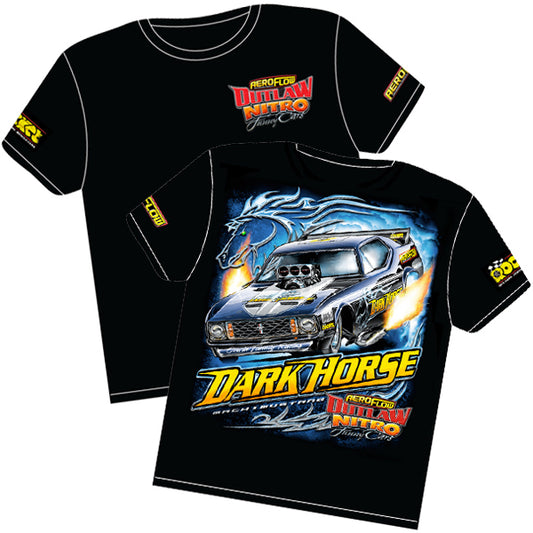Aeroflow Dark Horse Outlaw Nitro Funny Car T-Shirt
