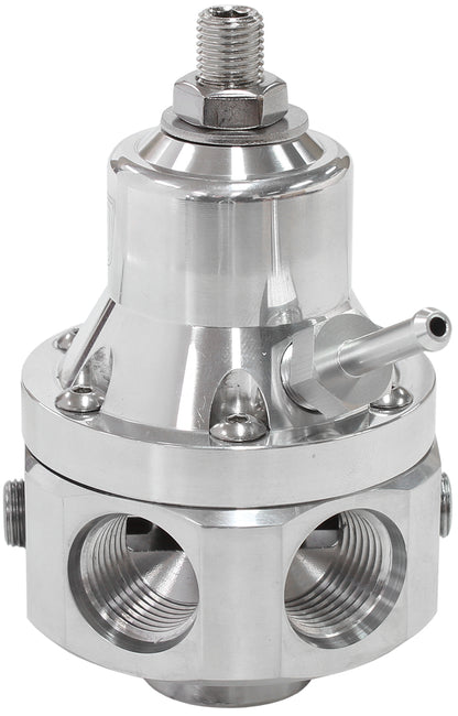 Aeroflow AF66-2060 2000HP EFI FUEL PRESSURE REG 4 PORT -8 E85 ALCOHOL POLISHED