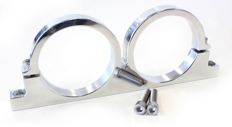 Aeroflow AF66-2246 Aeroflow Billet Dual Bracket For 2.5" Diam Filter AF64-2150