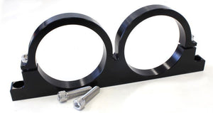 Aeroflow AF66-2246BLK Aeroflow Billet Dual Bracket For 2.5" Diam Filter AF64-2150