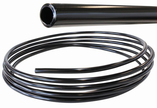 Aeroflow AF66-2998BLK 1/4" Alloy Fuel Line (6.35mm ) Black Anodised Ethanol 25Ft