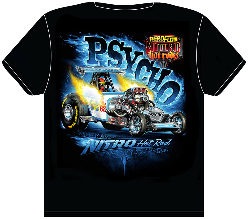 Aeroflow Psycho Nitro Hot Rod T-Shirt