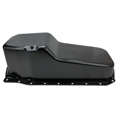 RTS RTS-25-9414BK SB Chev Oil Pan Sump Steel Black Finish Standard 1-Piece Rear main