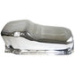 RTS RTS-25-9414CH Oil Pan Sump Steel Chrome Finish 4 Qua Chev SB 1 Piece R/M Pass Side Dipstick