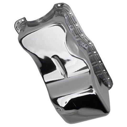 RTS RTS-25-9532CH Oil Pan Sump Steel Chrome Finish Ford 351W Front Sump 69-92