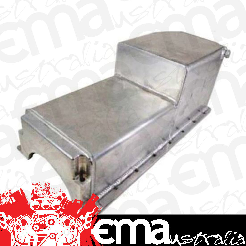 RTS RTS-28-4007 Oil Pan Sump Alloy Fabricated 6 Qua Chev SB suit 2 Piece Rear Main