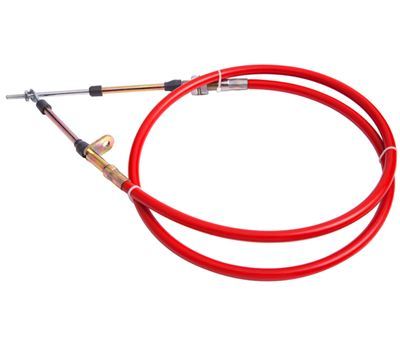RTS RTS-80831 Shifter Cable Super Duty 3 ft. Length Morse Style Eyelet/Threaded Ends Red (each)