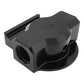RTS RTS-OM3300 Remote Oil Filter Head 3/4''-16 Thread AN12 ORB Po Billet Aluminium Black