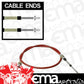 RTS RTS-SFT840500 Shifter Cable 5 ft. Length 2 in. Stroke Morse Style Threaded/Threaded Ends Striker Thunderstick